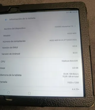 Tablet Huawei 10 pulgadas Android funda cargador