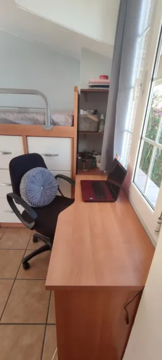 Cama tren nido - madera, blanco