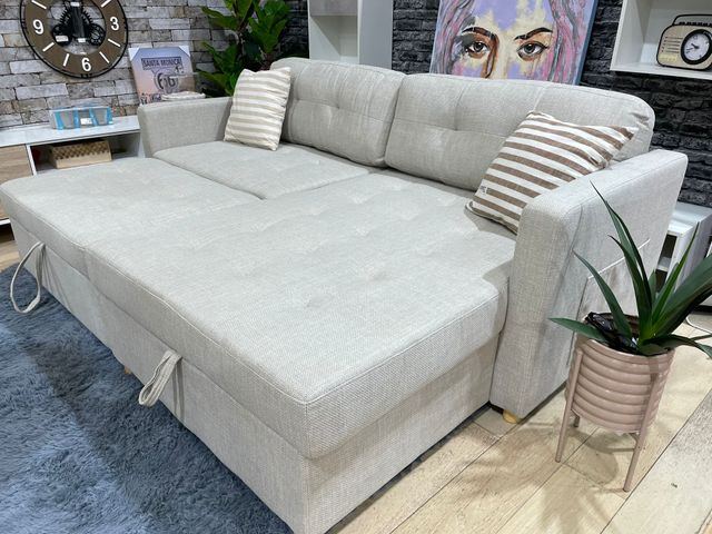 Sofá Cama Chaise Longue con Arcón