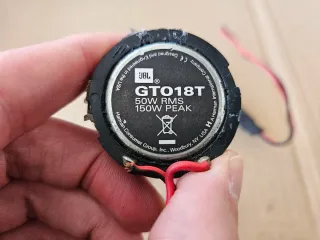 Altavoces Tweeter JBL GTO18T