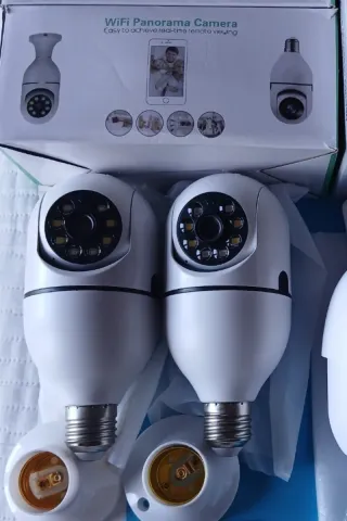 2 videoCámaras IP WiFi Modelo Bombilla