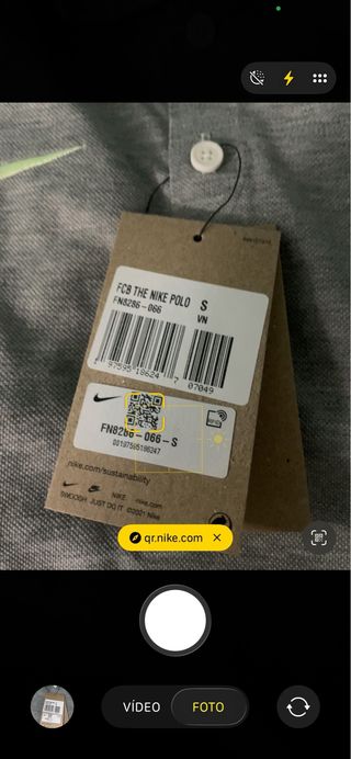 Polo Nike FC Barcelona Gris