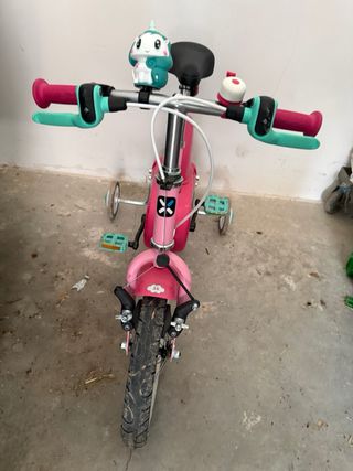 Bicicleta infantil rosa Btwin unicornio