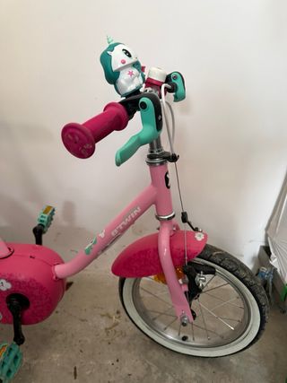 Bicicleta infantil rosa Btwin unicornio