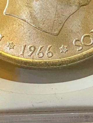 España 100 Pesetas 1966 Estrella 68 Plata