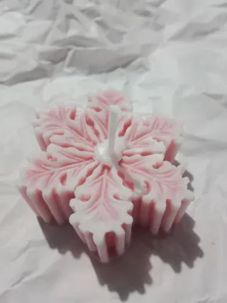 Candela Petalo di Neve 100% Soia Fatta a Mano