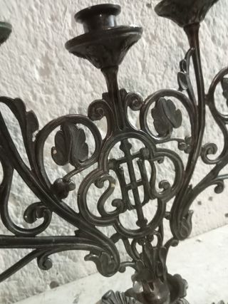 +200 AÑOS CANDELABRO BRONCE GRANDE B E