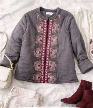 Chaqueta acolchada Renatta&go gris talla S