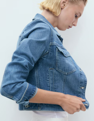 Chaqueta vaquera bolsillos MNG Talla S