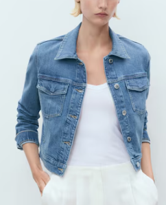 Chaqueta vaquera bolsillos MNG Talla S