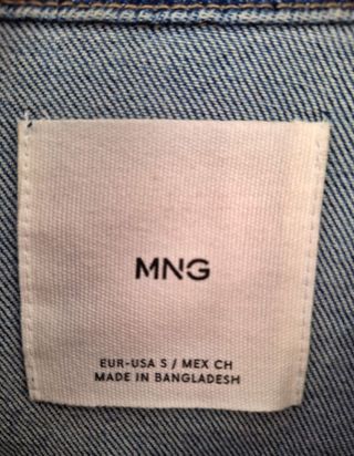 Chaqueta vaquera bolsillos MNG Talla S