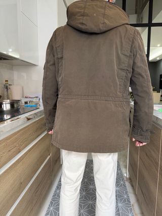 Parka Massimo Dutti verde militar