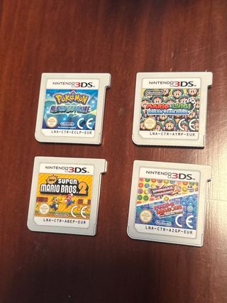 Pack 4 Juegos Nintendo 3DS EL ZAFIRO ALFA VENDIDA