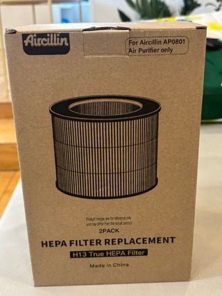 2 Purificadores Aircillin + 2 Filtros HEPA