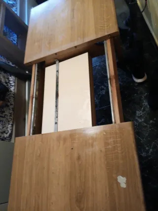 Mesa plegable de madera