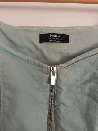 Vestido Bershka vaquero verde agua talla L