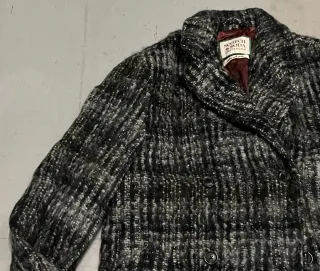 Abrigo cuadros grises Scotch & Soda