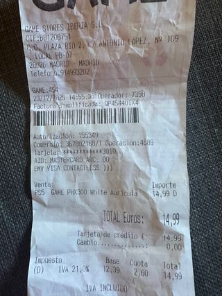 Auriculares PS5 GAME PHX300 White