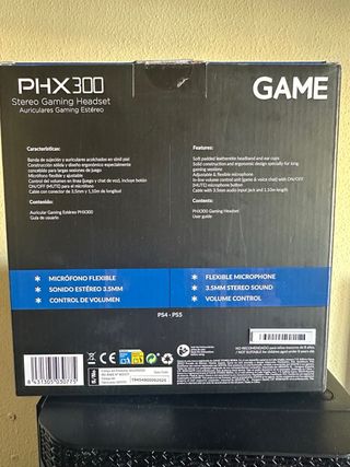 Auriculares PS5 GAME PHX300 White