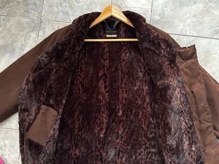 Chaqueta marrón T-50 con forro de pelo