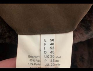 Chaqueta marrón T-50 con forro de pelo