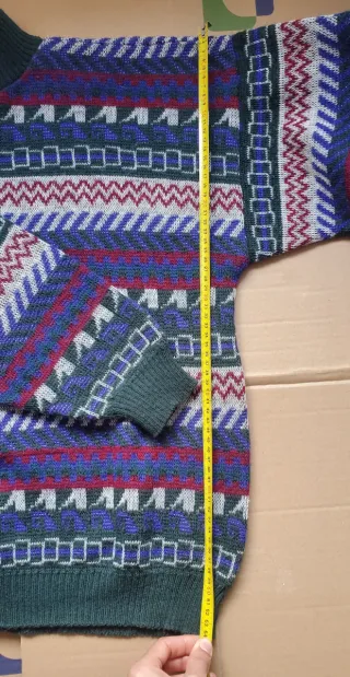 Jersey Vintage Cuello Cremallera Multicolor