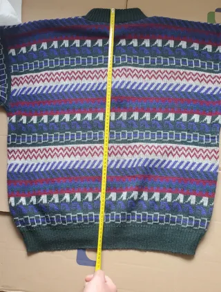 Jersey Vintage Cuello Cremallera Multicolor