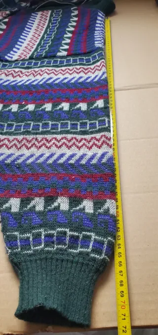 Jersey Vintage Cuello Cremallera Multicolor