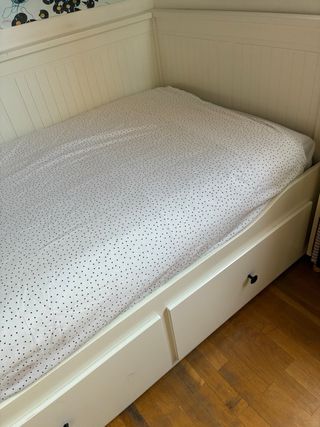 Diván Ikea Hemnes Blanco con Cajones