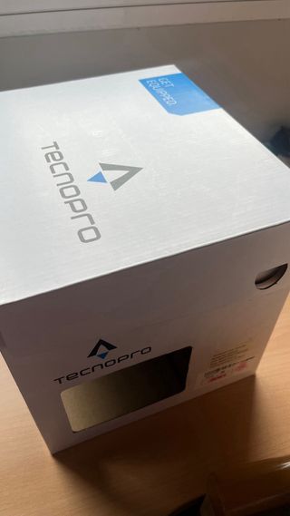 Casco de esquí TecnoPro blanco floral