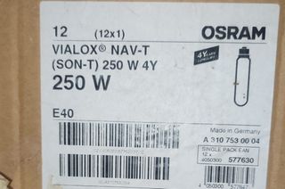 Bombilla OSRAM VIALOX NAV-T 250W E40