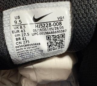 Nike V5 RNR Talla 43 Negro/Azul nuevas