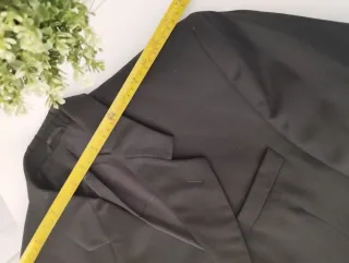 Traje de chaqueta y chaleco  negro hombre