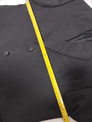 Traje de chaqueta y chaleco  negro hombre