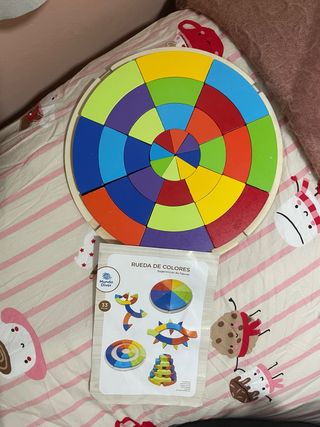 Puzzle de madera Rueda de Colores