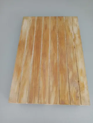 7 Pedanine legno naturale due misure, 2 e 3 euro