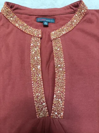 Camisa Massimo Dutti S con pedrería