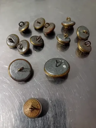 Lote Botones Militares Antiguos Águila