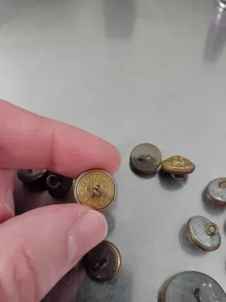 Lote Botones Militares Antiguos Águila