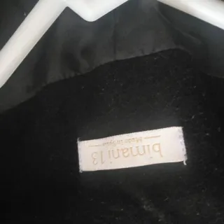 Abrigo largo negro Bimani