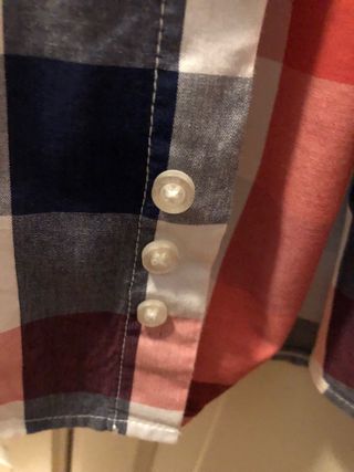 Camisa de niño cuadros azul y rojo