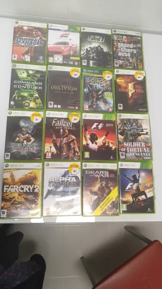 Xbox 360 + 16 Juegos + Volante+ mando