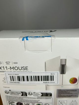 Ratón Gaming Attack Shark X11 Inalámbrico negro.