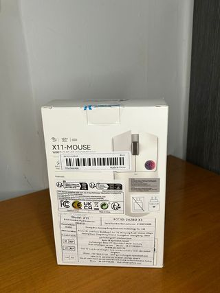 Ratón Gaming Attack Shark X11 Inalámbrico negro.