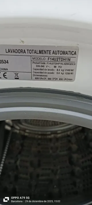 Lavadora Secadora LG 8kg/5kg Direct Drive