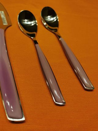 BUGATTI GLAMOUR - SET DE 5 CUBIERTOS COLOR LAVANDA