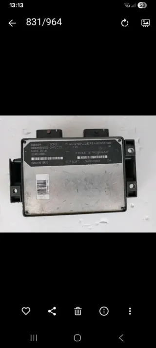 Centralita Peugeot 206 1.9d