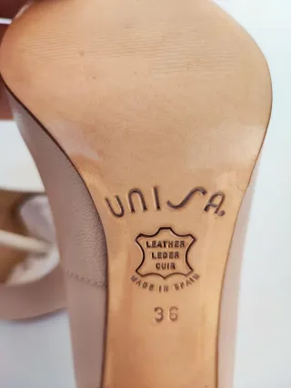 Zapatos Unisa Salón Talla 36 Beige