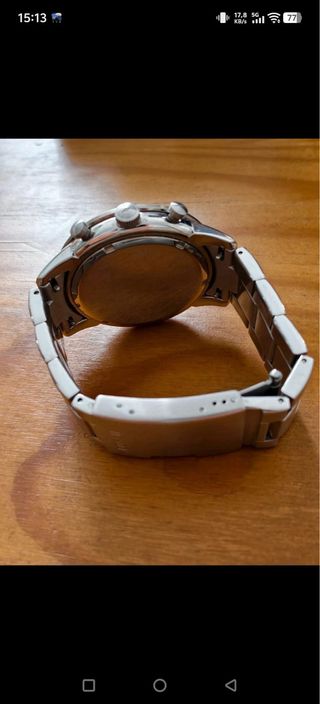 Reloj Fossil Cronógrafo Plata y Blanco