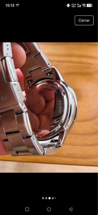 Reloj Fossil Cronógrafo Plata y Blanco